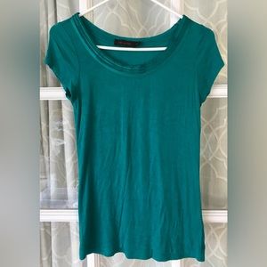 The Limited size M green satiny-collared short-sleeve shirt, high-quality